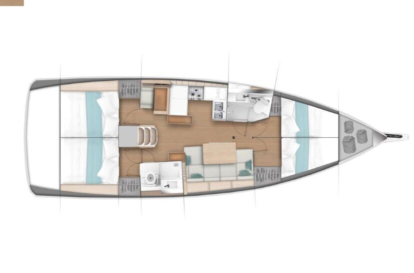 Sun Odyssey 440 - 4 cab. Aeolos